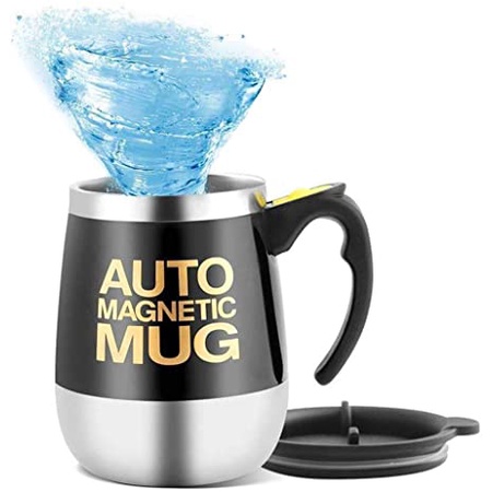 Caneca Elétrica Magnética Automática Mistura Shake Café Chá