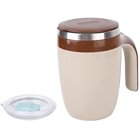 Copo de mistura automática, caneca de agitação magnética automática de aço inoxidável portátil copo de mistura elétrico para café, leite, cacau e outras bebidas