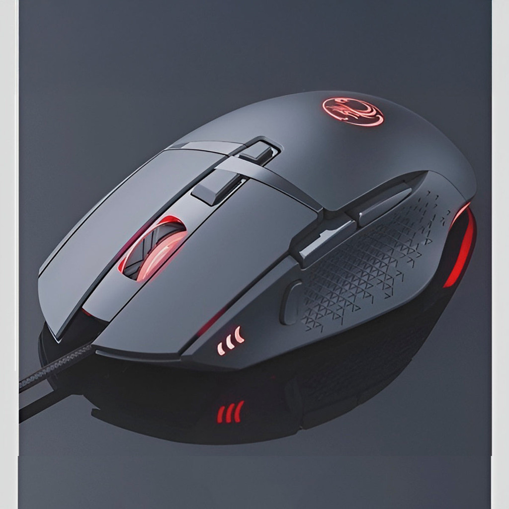Mouse Óptico Gamer Com Fio USB LED e 7200 DPI Original