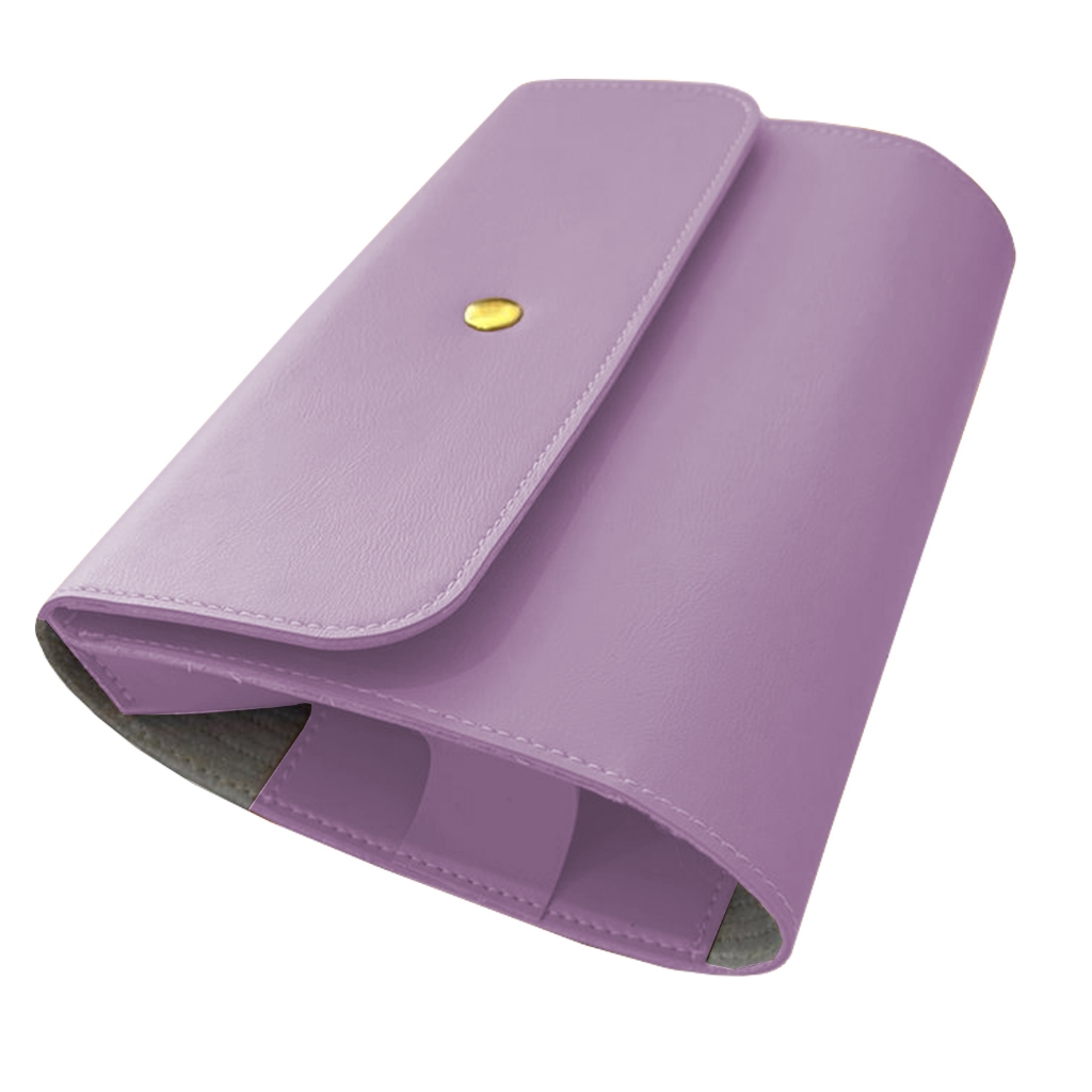 Case para Mouse e Carregador Couro Sintético Rosa Claro