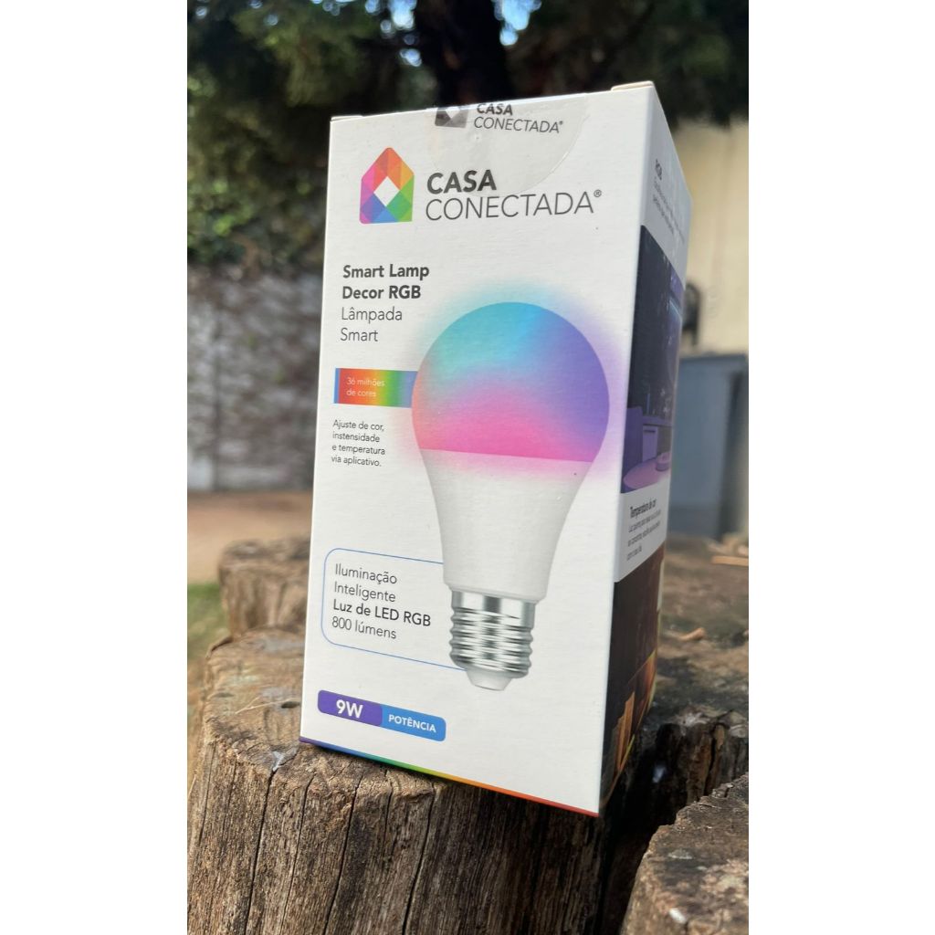 KIT 2UN SMART LAMP DECOR RGB LAMPADA SMART 800 LUMENS CASA CONECTADA