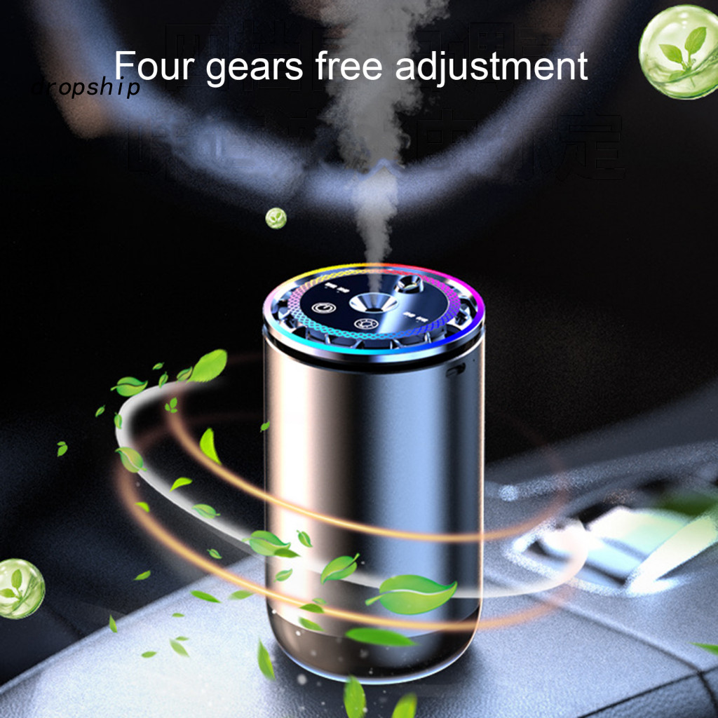 Car Fragrance Diffuser Air Freshener with Ambient Light Rechargeable Auto On/off Easy Install – Intelligent Aroma for