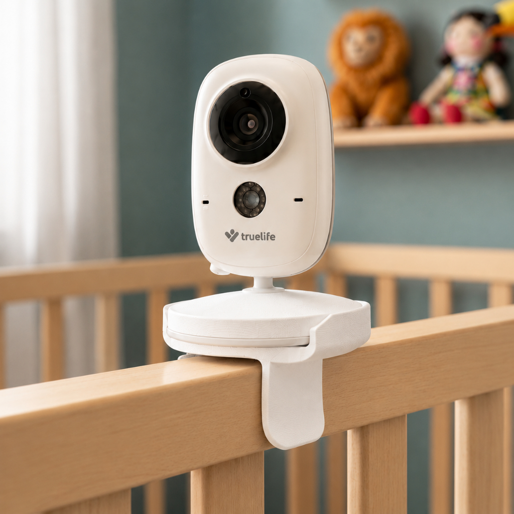 Suporte para Babá Eletrônica Berço Universal Ajustável Sem Furos Fácil Instalar Baby Monitor