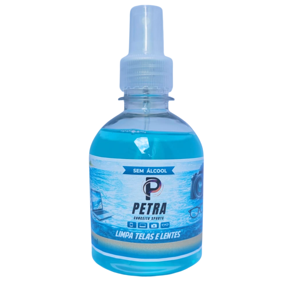 Limpa Telas Petra 250ml – Ideal para Celulares, Óculos, Notebooks e Monitores