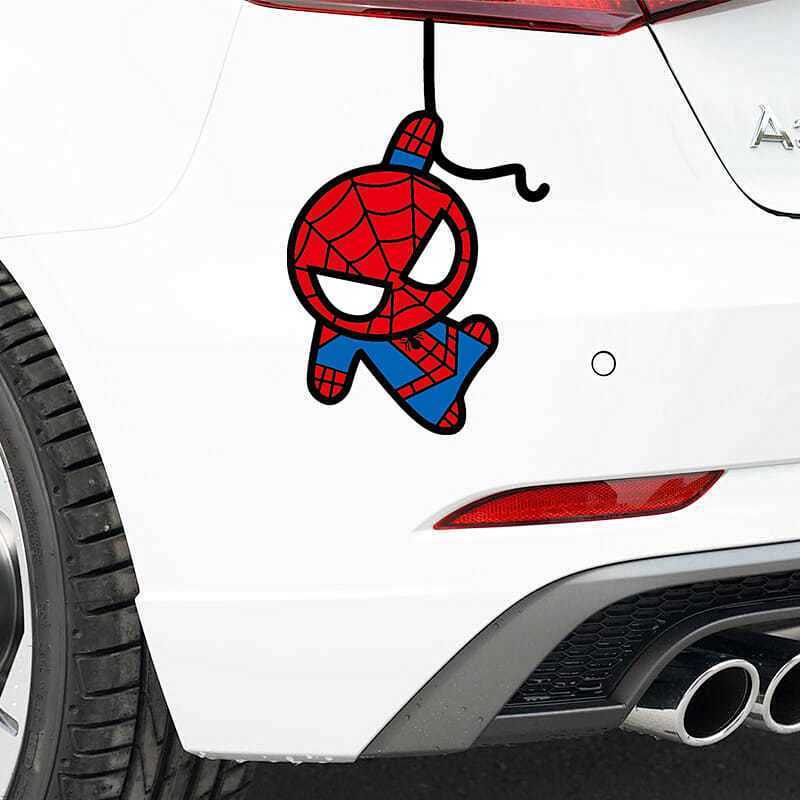 Spider-Man Cartoon Sticker Helmet Laptop Electric Motorcycle Car Scratch Car Window Decorative Sticker JVqK