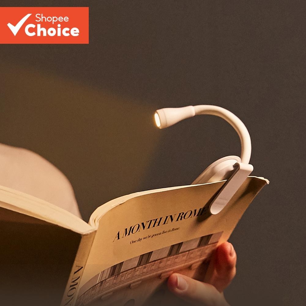 Mini Luz Noturna LED Recarregável Para Livro 360 ° Lâmpada De Proteção Ocular Flip Clip-Ideal Estudo , Viagens E Present