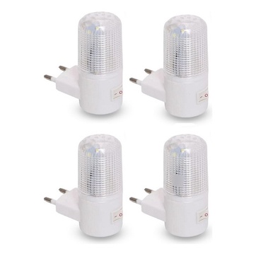 Kit 4 Luminária De Tomada Abajur Led Mini Luz Noturna Bivolt