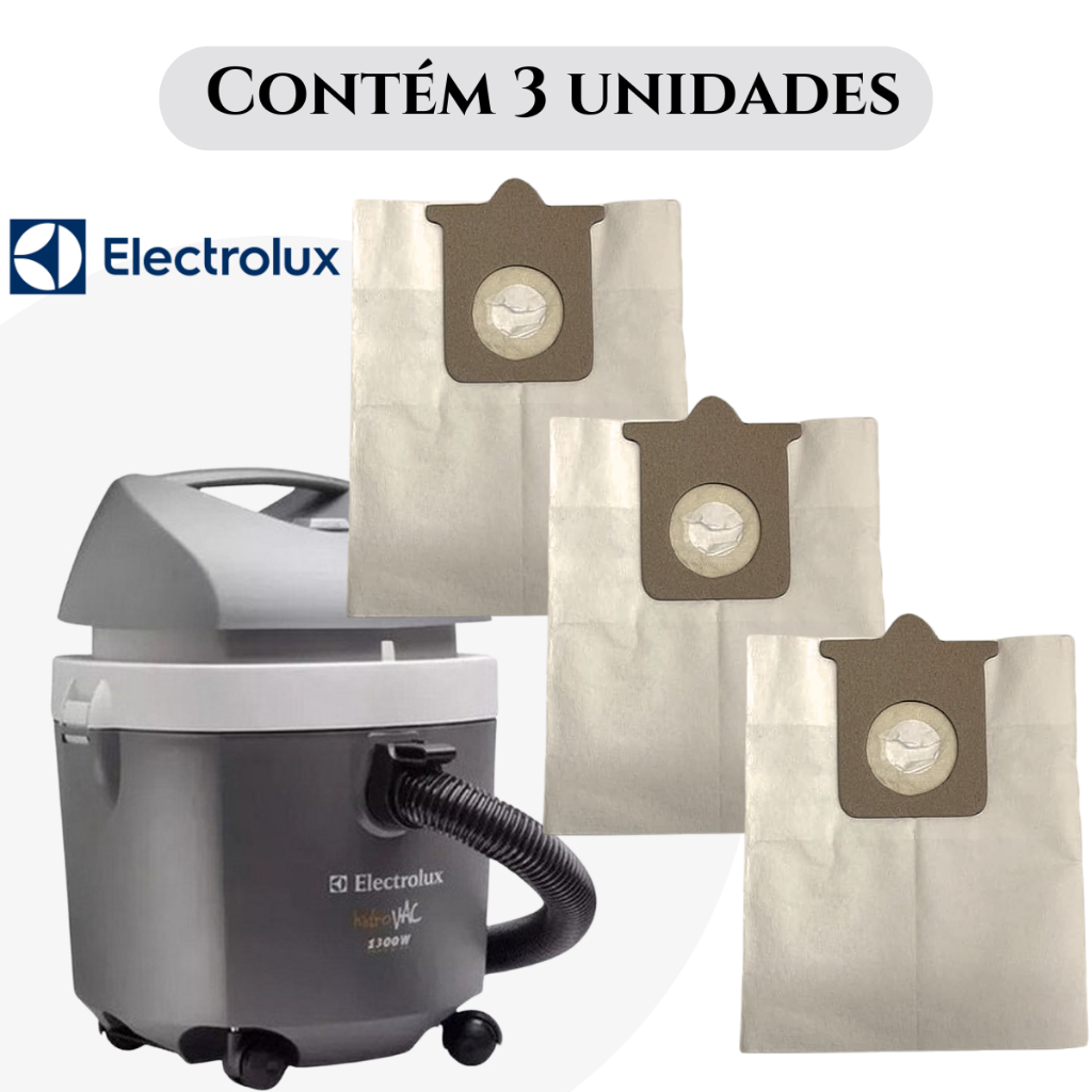 Saco Descartavel para Aspirador De Pó Compatível Com Electrolux Modelo Hidrovac 1300