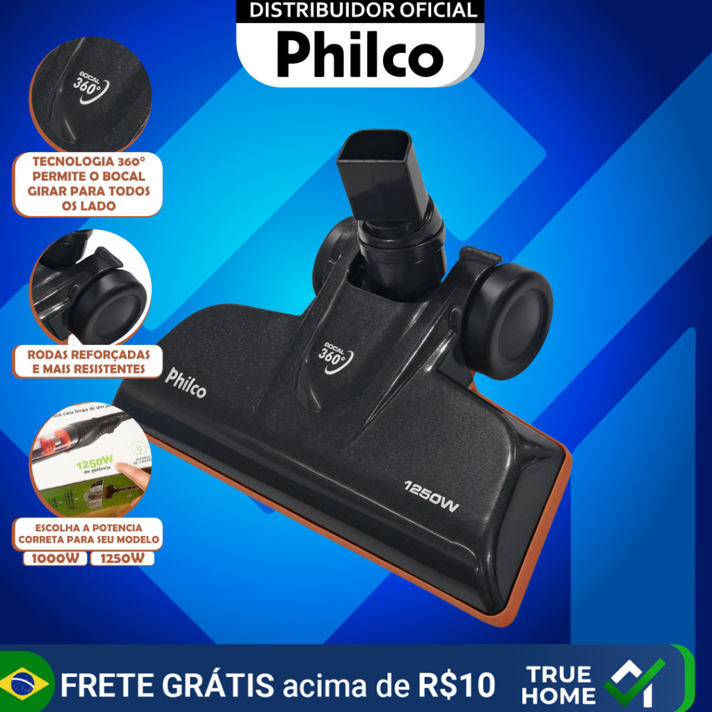 BOCAL DE PISO ORIGINAL CICLONE FORCE PAS06 ACESSORIO ASPIRADOR DE PÓ PHILCO 1250W E 1000W