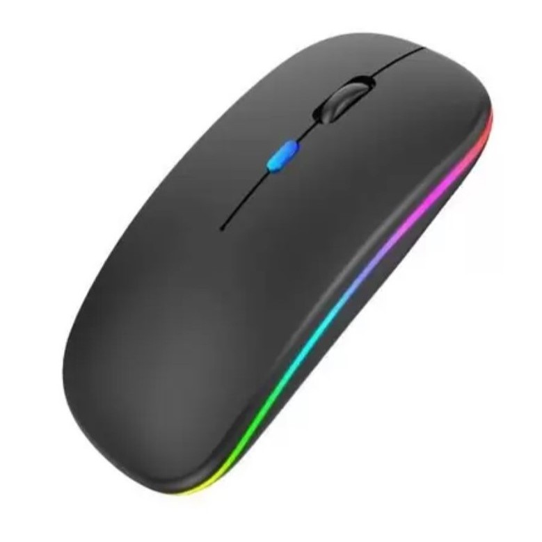 Mouse dual band receptor nano 2.4Ghz / Bluetooth RGB recarregável MS-S350L