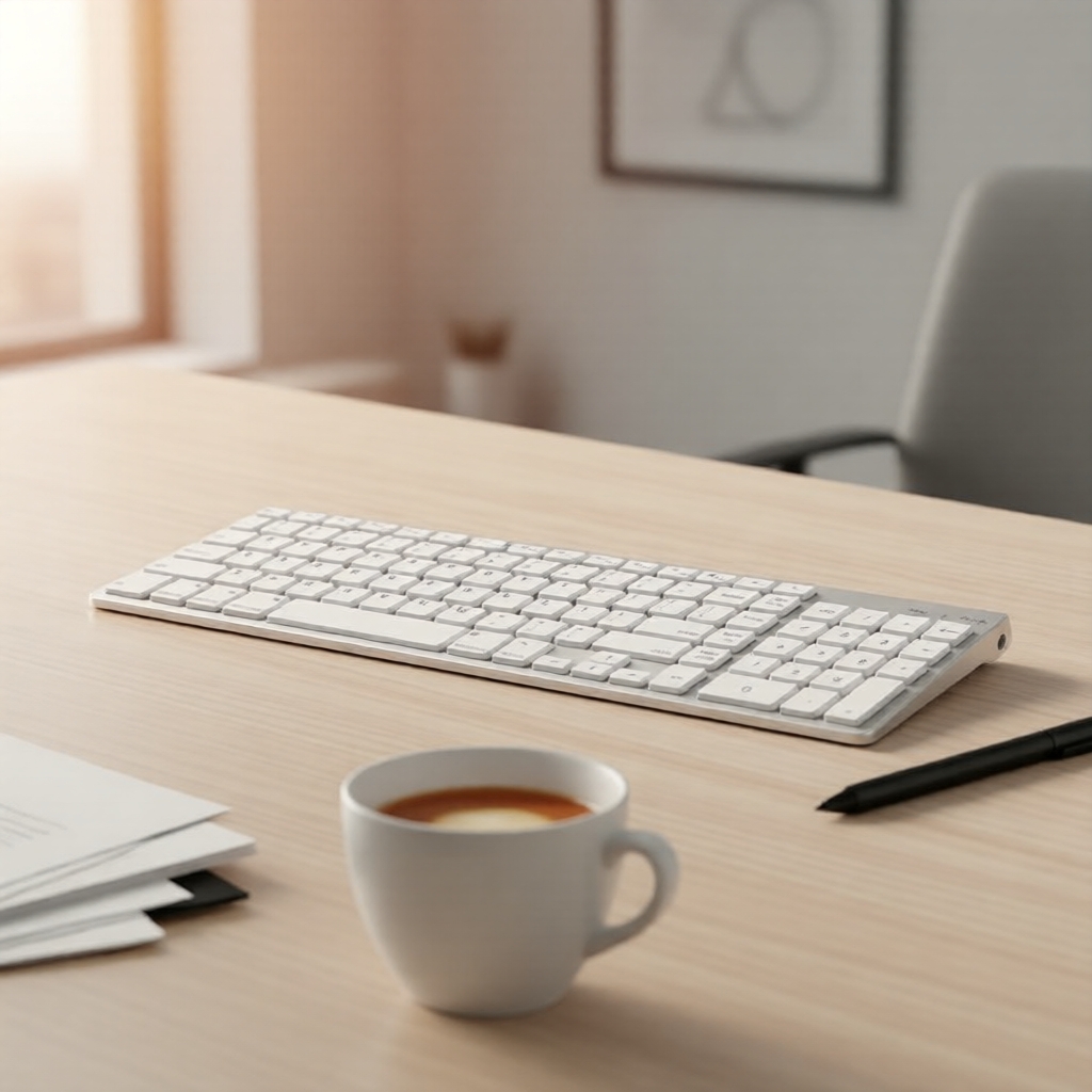 Teclado Bluetooth Ergonômico para Mac OS, Sem Fio, para MacBook Pro/Air, iMac, Mac Mini, PC Mac