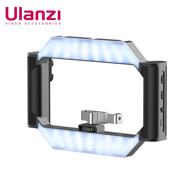 Ulanzi U-Rig Light Wireless Remote Smartphone Video LED 2 Em 1 Ring Luz Portátil Com Suporte Para DSLR
