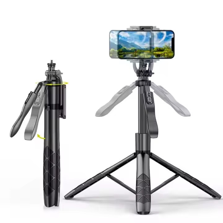 1610mm Wireless Selfie Stick Tripé Dobrável Gopro Action Camera Smartphone Equilibrado Estável Tiro Ao Vivo L16