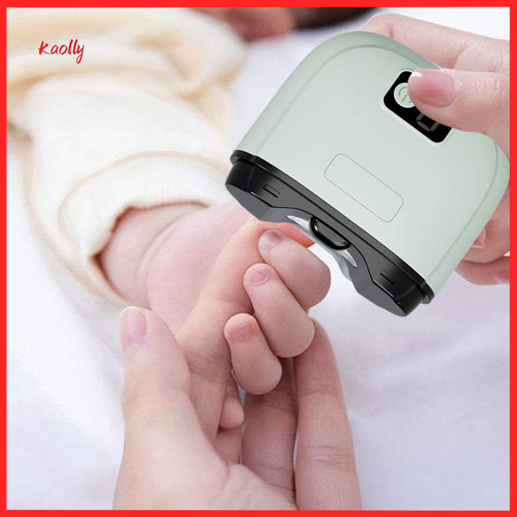 Multi-functional Electric Nail Clipper with Led Light – Rechargeable Automatic Trimmer for Kids Adults Seniors Safe Ba