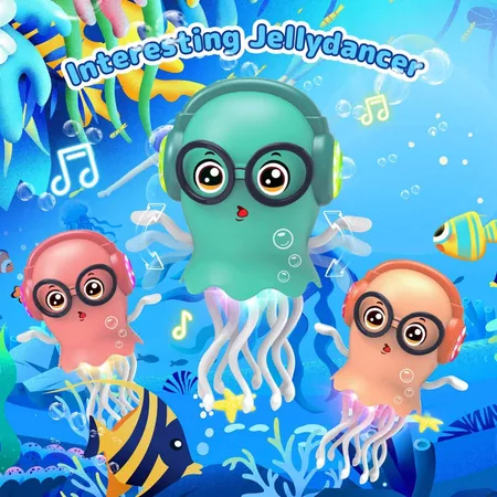 Dancing Octopus Musical Toy With Led Light Battery Included Automatic Crawling Children's Gift