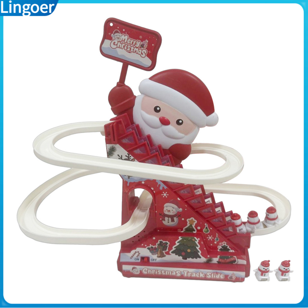Dynamic Lights and Sounds: This electric Christmas toy set features automatic motion bright LED lights classic holi