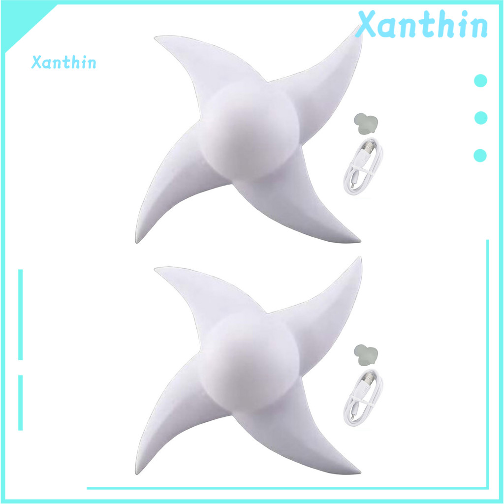 Rotating Shuriken Toy with Rgb 1 or 2 Pcs Led Light-up Ninja Glowing 4-blade Spinner Lights Cosplay Prop for Halloween P