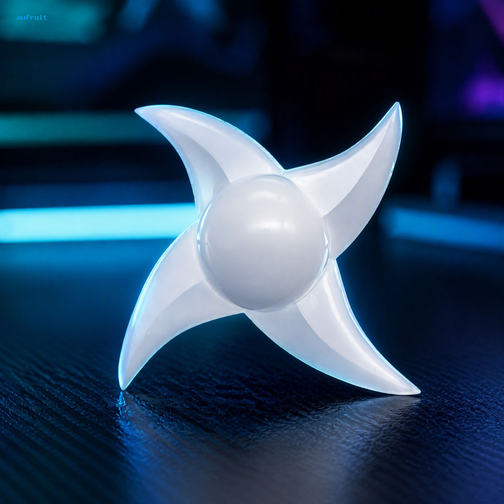 Rotatable Shuriken Toy Rotating 1 or 2 Pcs Led Light-up Ninja Glowing 4-blade Spinner with Rgb Lights Cosplay Prop for H