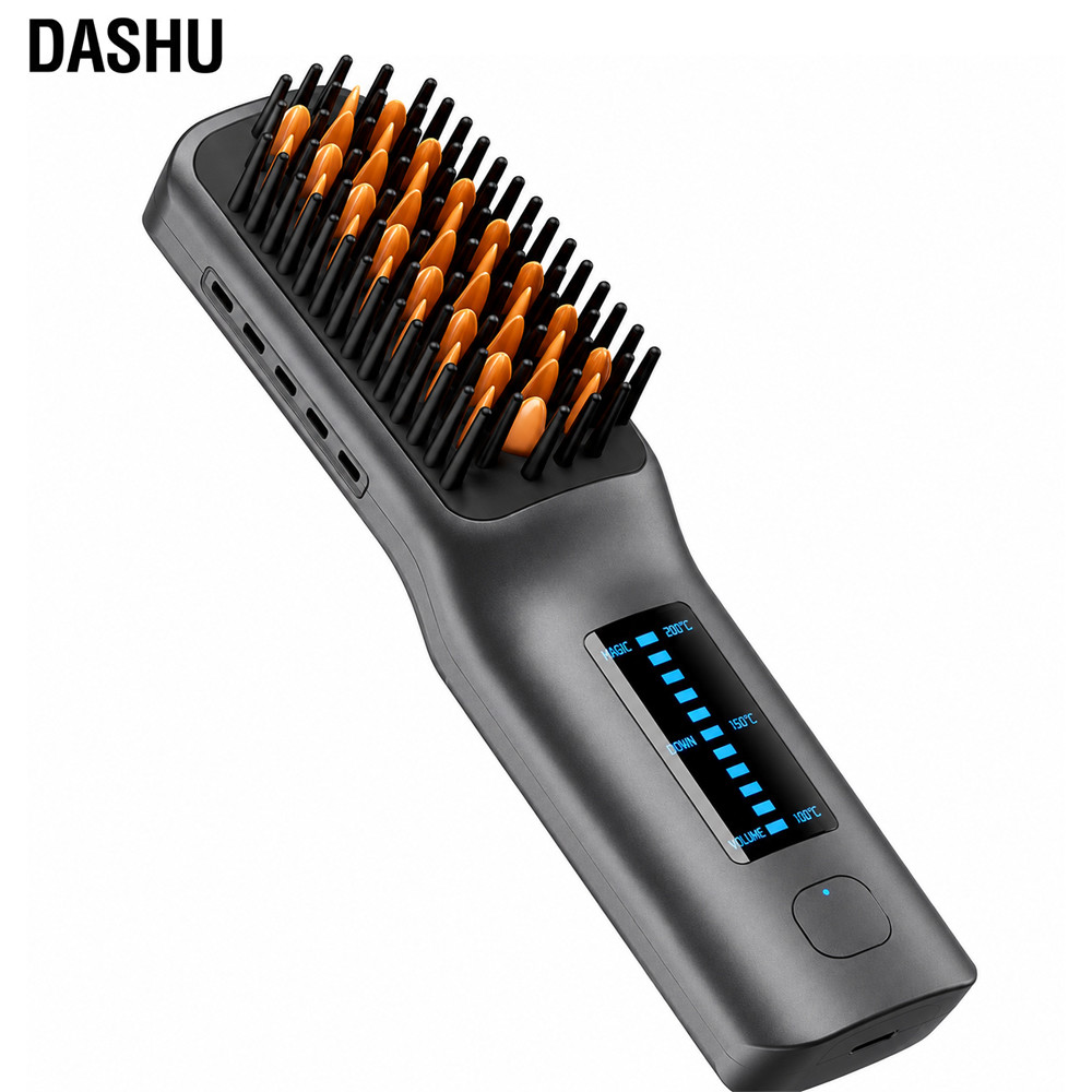 DASHU Korea Daily Volume Fit Styler DS-W100 Wireless Comb Hair Curling Iron
