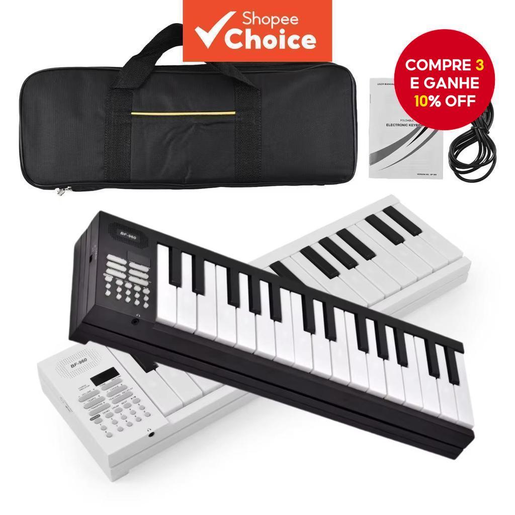 Piano Eletrônico Portátil Dobrável Miwayer 61 Teclas , Tamanho Popular Com Função De Ensino , Teclado De Prática , Venda