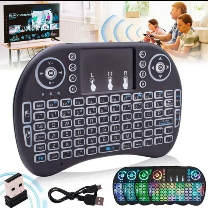 Controle Teclado Universal Portátil Touch Pc Xbox Smart Tv