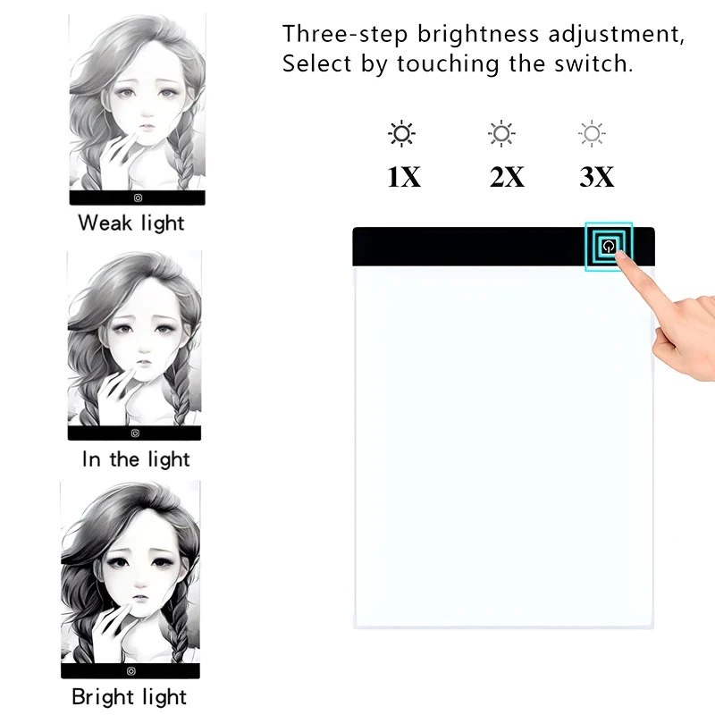 Mesa De Luz Prancheta Led A3 Usb Ilustração Desenho Portatil