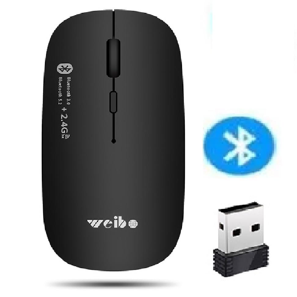Mouse 2 Em 1 Bluetooth Wireless Computador Notebook Gamer Celular Portatil