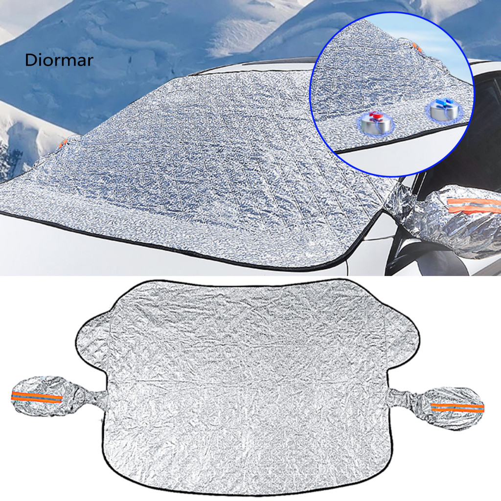 Snow Ice Protector All-weather Windshield Shield 4-layer Magnetic Cover for Cars Suvs Trucks – Full Frost Protection w