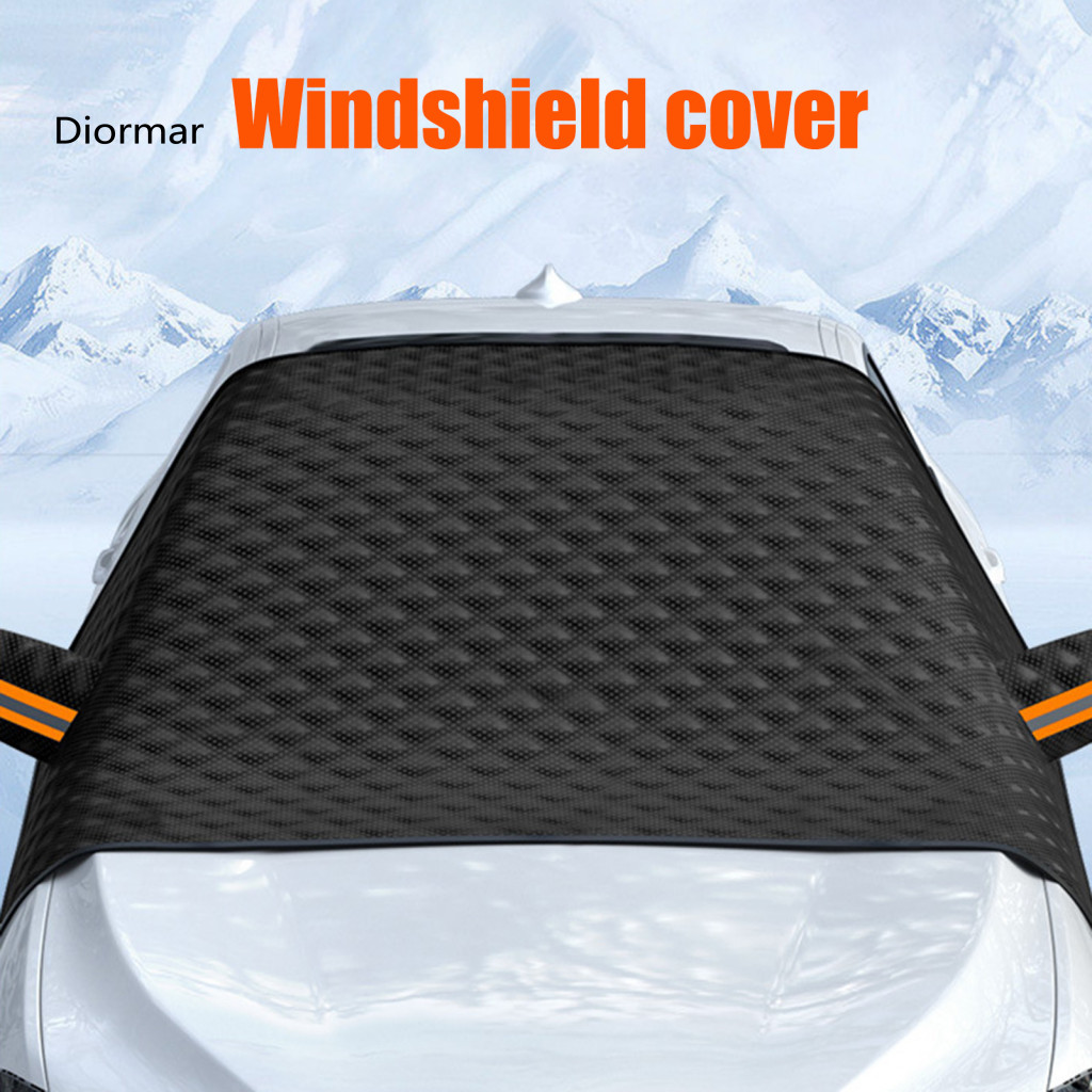 All-season Windshield Cover Car Magnetic with 12 Strong Magnets – Universal Protector for Snow Ice Frost Sun for Suv