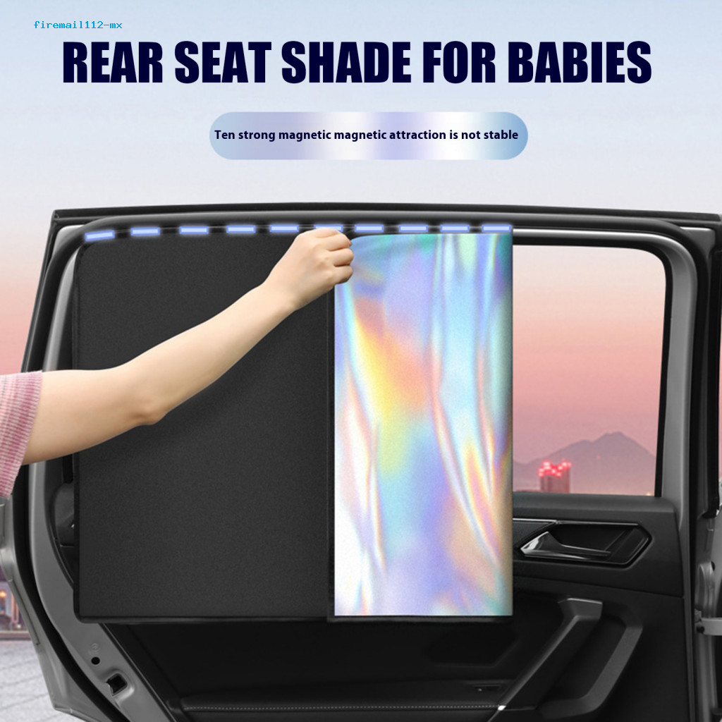 Car Sunshade for Rear Windows Magnetic Sun Shad 4pcs Window Shades Baby Shade Uv Protection Privacy Mesh Breathable Fold