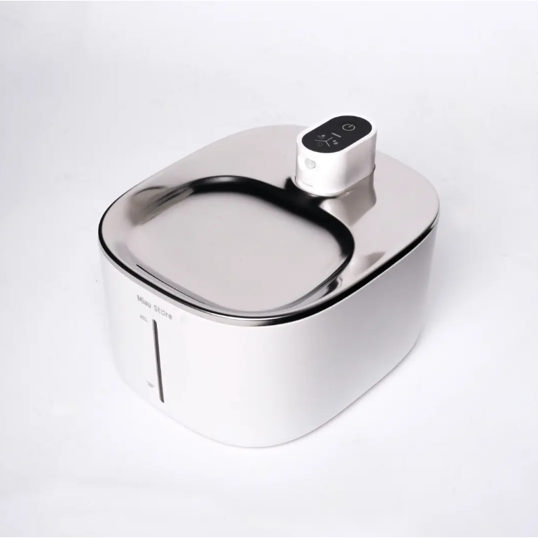 Bebedouro Inox Flow Wireless para Gato Cachorro Pet  - Branco