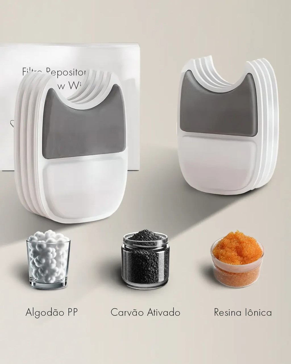 Kit 4 Filtros De Reposição Para Fonte Bebedouro Pet Wireless Inox Flow Original Premium