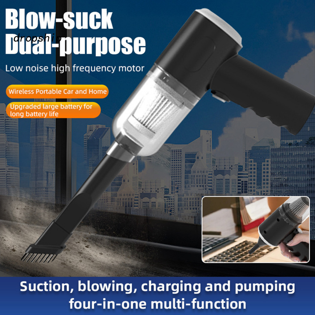 Pet Hair Car Vacuum Cleaner Portable Handheld Kit – Strong Suction Low Noise Lightweight Rechargeable Wireless Dust Re