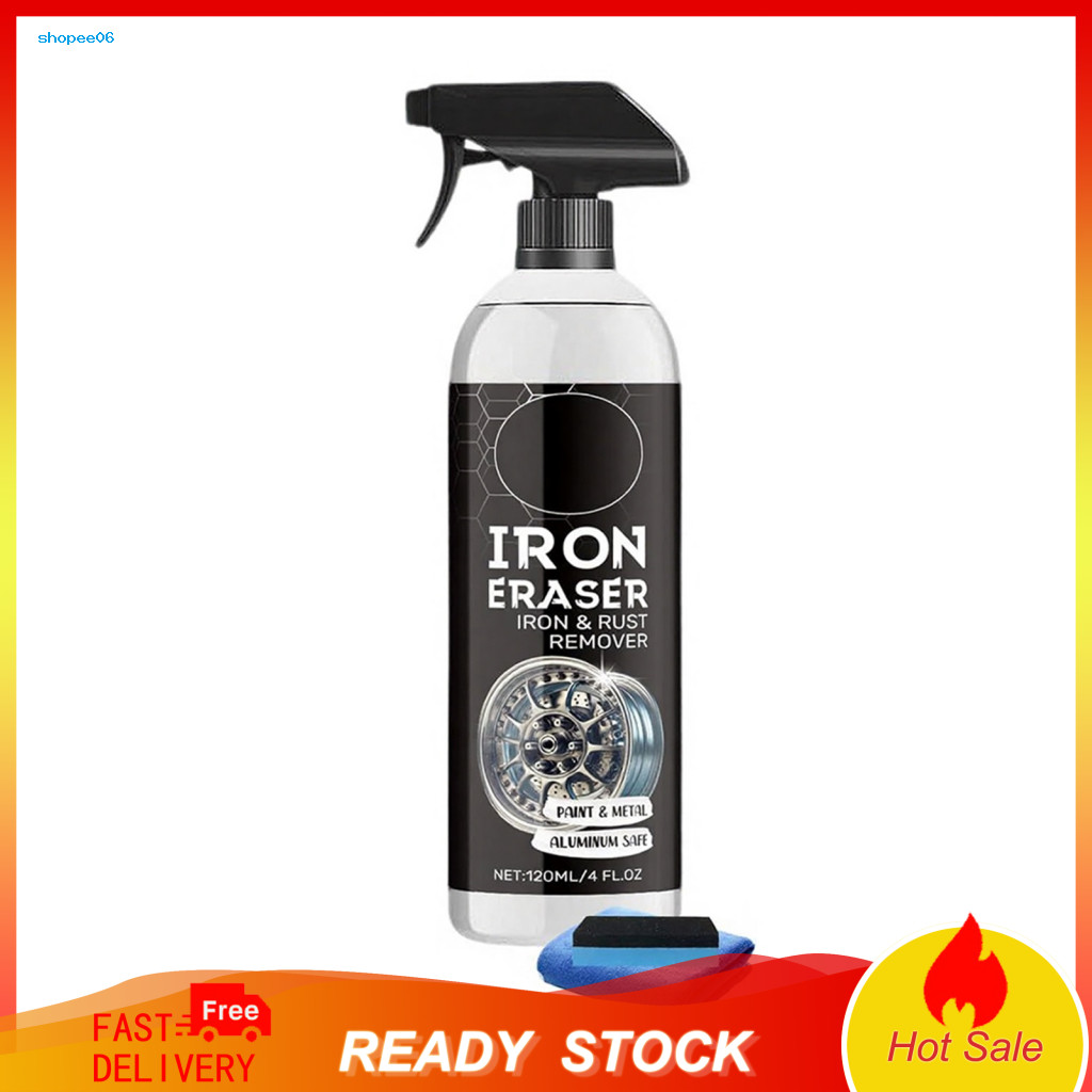 Car Surface Rust Treatment Iron Remover Fast-acting Spray for Wheels – Brake Dust Cleaner Metal Fallout for Auto Paint