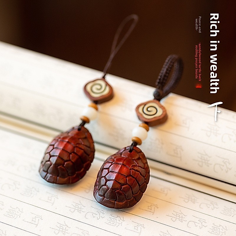 FAST SHIP Wooden Armor Car Keychain Pendant Phone Strap Turtle Back Creative Unisex Gift For Men Women Friends Car Acces