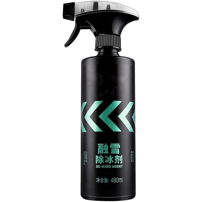 Drkicsy De-icer for Car Windshield, 480 ML De-Icing Agent Windshield De-icer Spray Snow for Windows, Fast Ice & Snow Mel