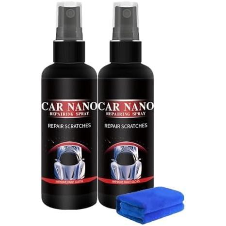 Nano Car Spray, Car Scratch Removal, Fast Repairing Scratch Spray, Rub and Buff for All Vehicle Paint Care (2PCS)