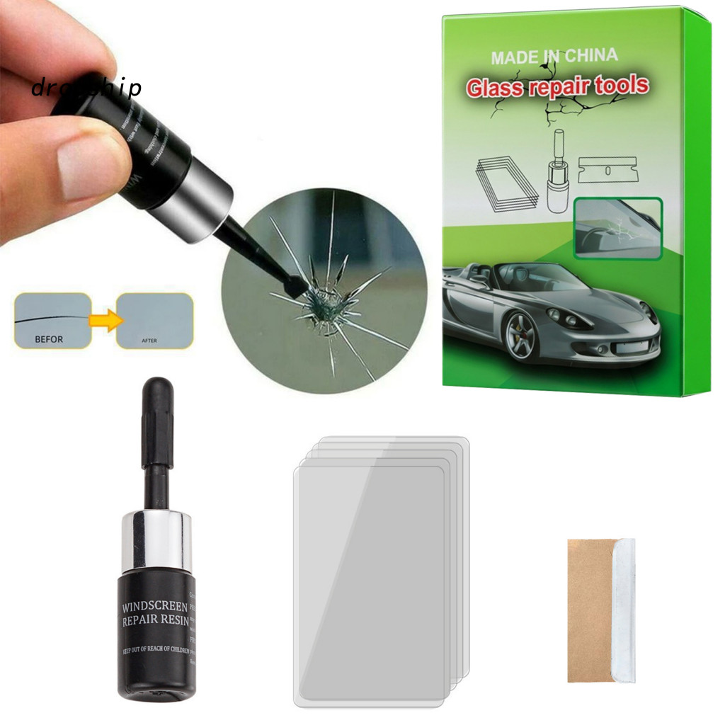 Windshield Repair Kit Car Chip Diy Glass Tool for Small Chips Star Bullseye Cracks Easy and Fast for Southeast