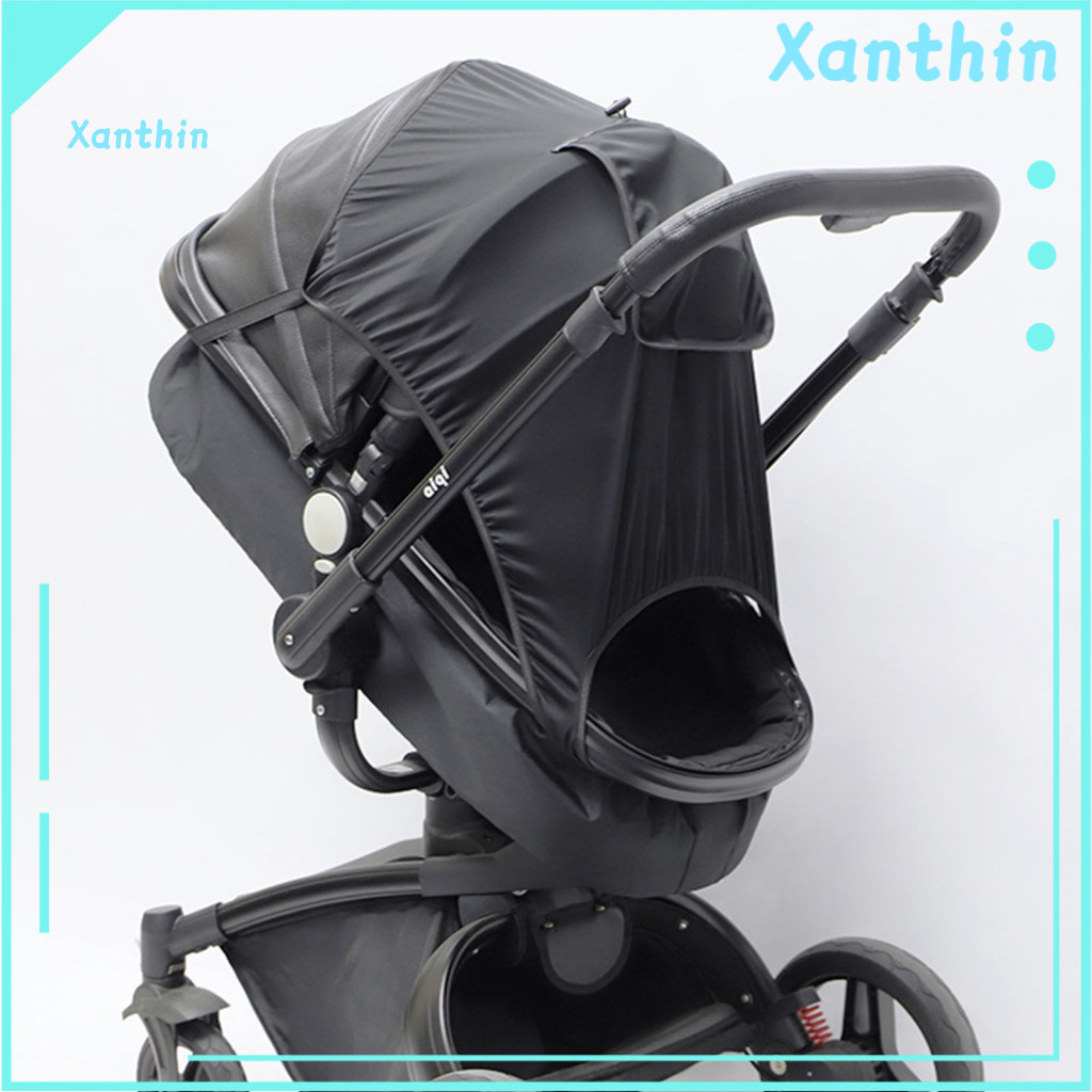 Foldable Stroller Sun Shade Compact Fold Baby Uv Protection Cover Adjustable Wind Dust Rain for Car Seats and Prams