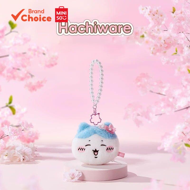 MINISO Série Chiikawa - Bolsa de Moeda de Pelúcia e Chaveiro Adorável e Portátil (hachiware) 10cm × 4,5cm × 11cm.