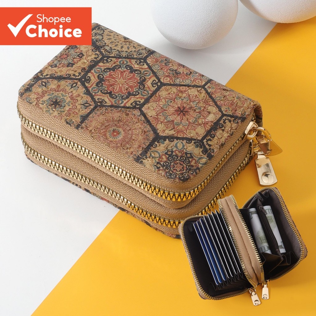 Carteira Feminina Minimalista , Bolsa De Couro Com Zíper Portátil Tote