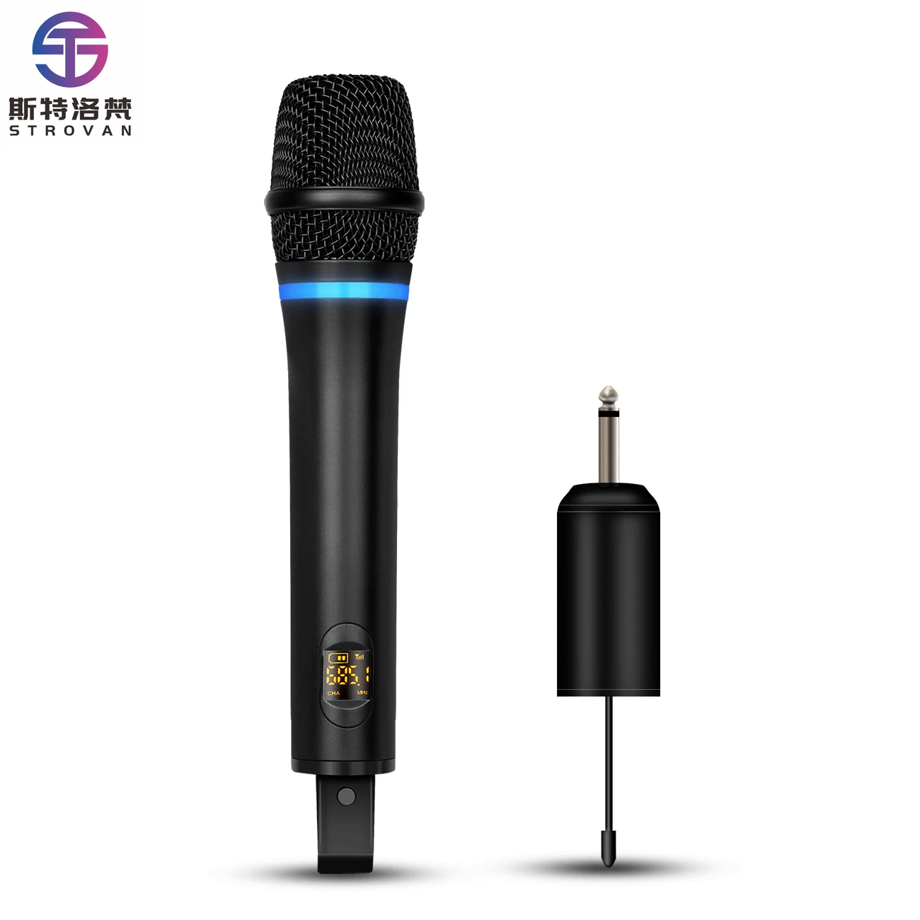 Professional Ring Light UHF Wireless Portable Microphone With Rechargeable Microphone Karaoke