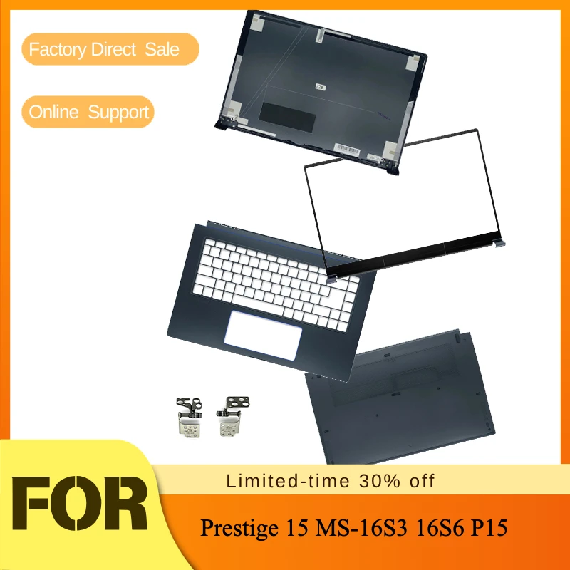 For Screen Rear Cover Front Bezel Keyboard Frame Palmrest Upper Lower Back Bottom Case Hinge