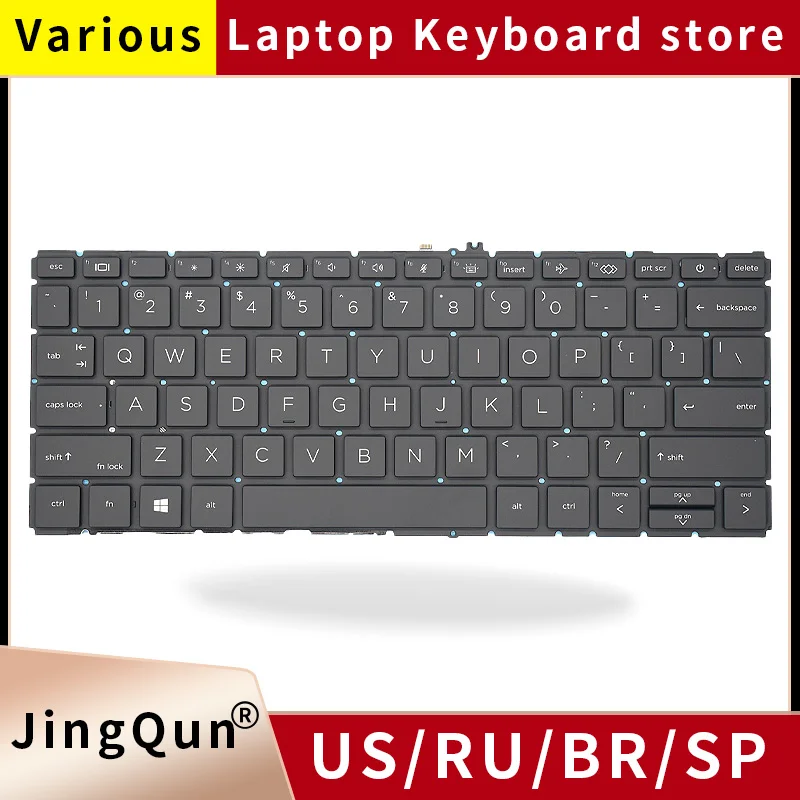 Replacement US/UK/RU/SP Backlit Laptop Keyboard For HP Elitebook 830 G7 G8 835 G8 735 G7 RU ES L85737-001 6037B0161601