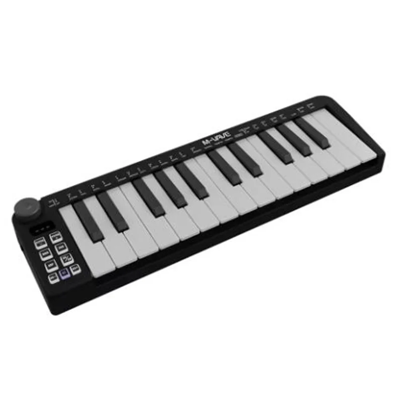 Professional Midi Keyboard 25key Portable Mini Controller Multifunctional Music Keyboard with USB Interface Electric Synthesiser