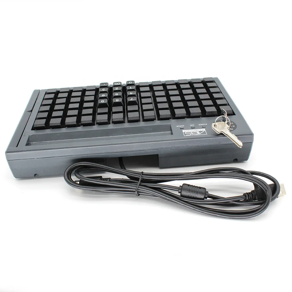 ATV&UTVWholesale New Compact Size LED Wired Smart USB POS Desktop Keyboard-Waterproof Programmable