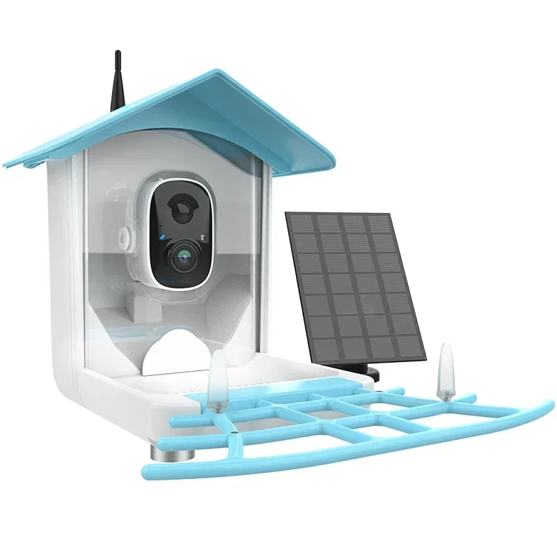 birds accessories smart pet feeder smart bird feeder with camera wireless outdoor solar powered