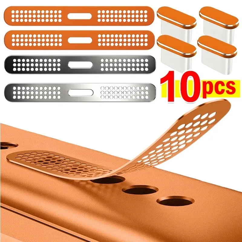 For iPhone 16 Pro Max 15 Series Mobile Phone Speaker Dust Mesh Net Cover Charging Port Protector Type-C Dust Plug Cleaning Kit