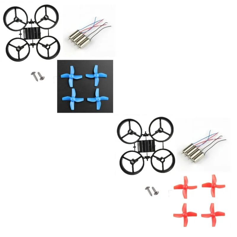 JJRC H36 Eachine E010 Tiny DIY Mini Quadcopter Frame Kit W 4x615 Coreless Motors 4xBlades 65mm Wheelbase for Indoor FPV Drone