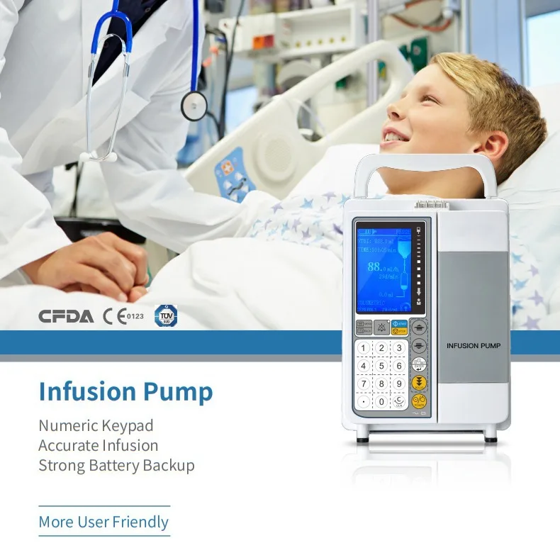Portable Battery Operated Microfluidic Infusion Pump for Human And Pet Veterinary Animal Use Microelectronic Drip Injection Pump